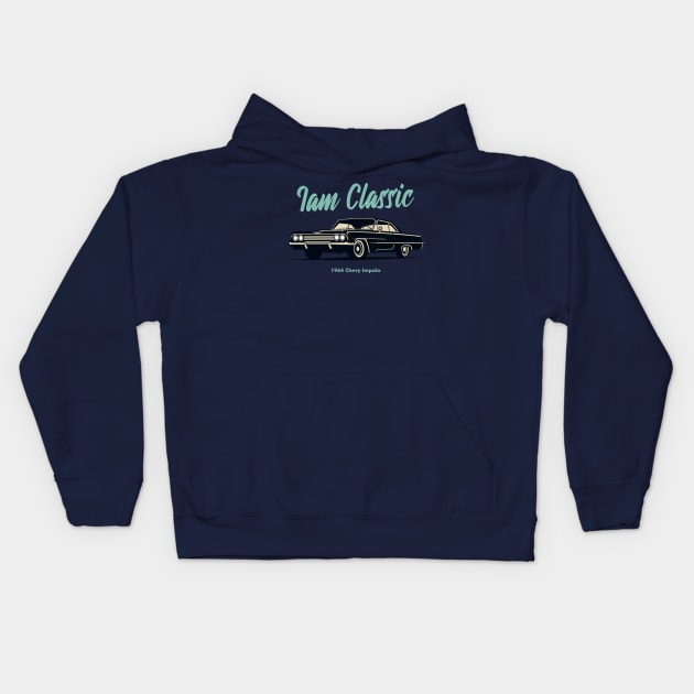 Im Classic Impala American Cars Kids Hoodie by Turbo29